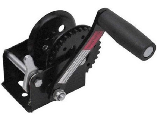 Paq 2 Winch Malacate Manual Negro 600 Lbs S/cable Uso Inver