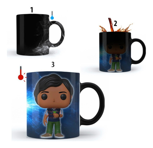 Taza Mágica Funko Rajesh Koothrappali, The Big Bang Theory.