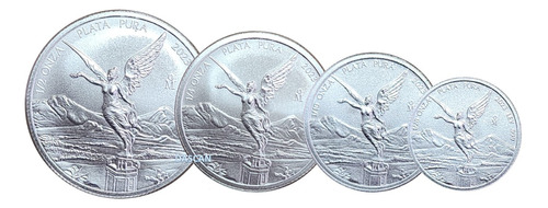 Fracciones De Onza Libertad Plata 2023, Ley .999 1/20 A 1/2 