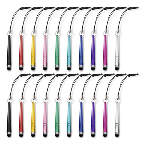 Juego De Mini Plumas Stylus De 20 Piezas, Stylus Capaci...