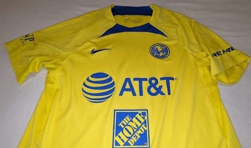 America Camiseta De Practica Usada Por Jugador 2022 Amarilla