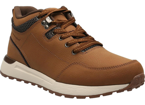 Zapatilla Cuero Hombre Astro Marrón Hush Puppies