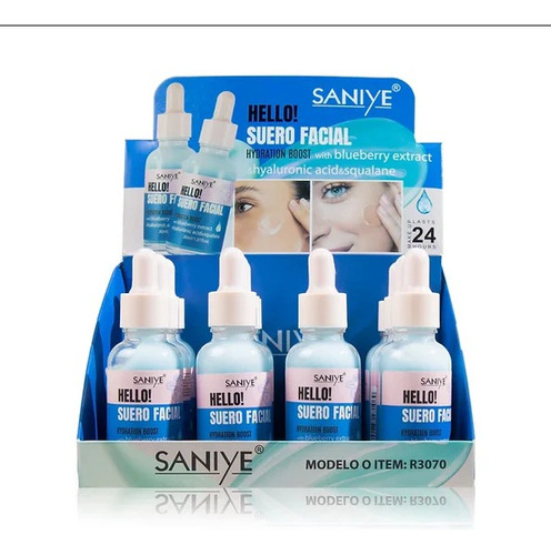 Hello, Suero Facial Hidratante Con Acido Hialuronico Saniye