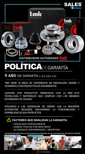 Maza Rueda Del Para Town Car Signature 4.6l V8 T/a Rwd 2000