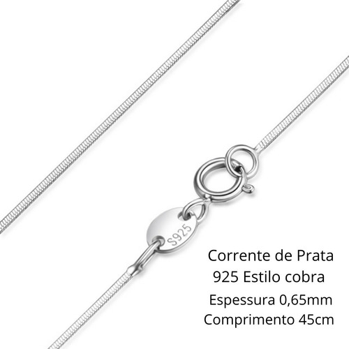 Imagem 2 de 4 de Colar De Prata 925 Com Pingente Coração Vermelho Amor