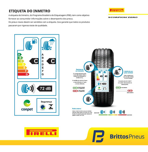 Kit 2 Pneus Pirelli Aro 19 Scorpion Zero 255/55 R19 111v Xl