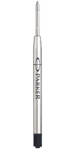 Repuesto Tinta Negra De Bolígrafo Esfero Lapicero Parker Color Del Exterior Plateado Color De La Tinta Negro