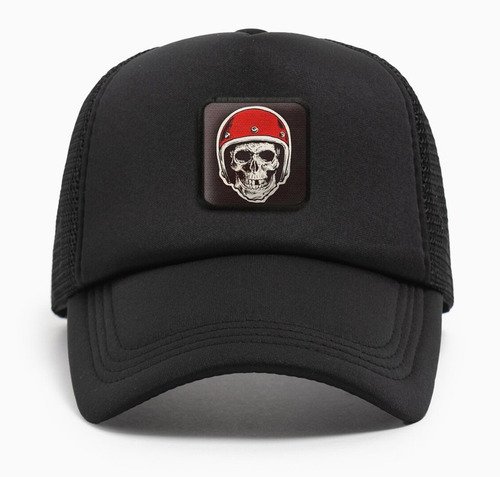 Gorra Trucker Motor Club Moto Calavera Casco Mot41