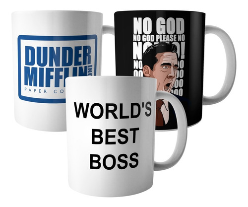 Set De Tazas De Ceramica - The Office X 3 (ceramica)