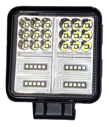 Faro Led Cuadrado 11cm 12/24v Led Alta Potencia