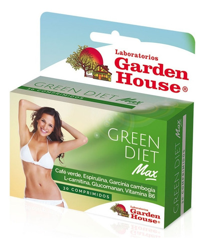Garden House Suplemento Dietario Green Diet Max X 30 Comp Sabor Sin Sabor