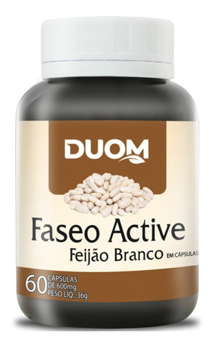 Faseo Active Feijão Branco Reduz Absorção Carboidrato 60 Cap