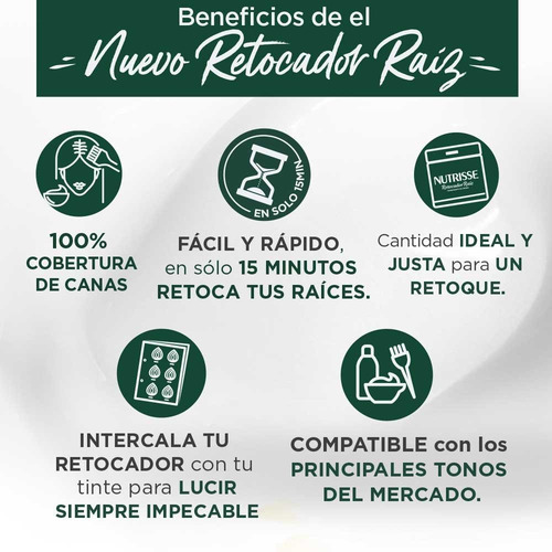 Tinte Retocador Raíz Garnier Nutrisse Tono 70 Rubios **