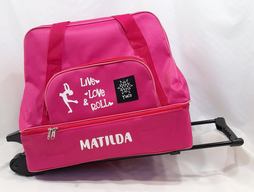 Imagen 2 de 10 de Bolso Cajon De Patin Artistico Carrito (opc Personalizable)