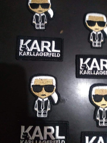 16 Parches Bordados Karl Lagerfeld Con Pegamento