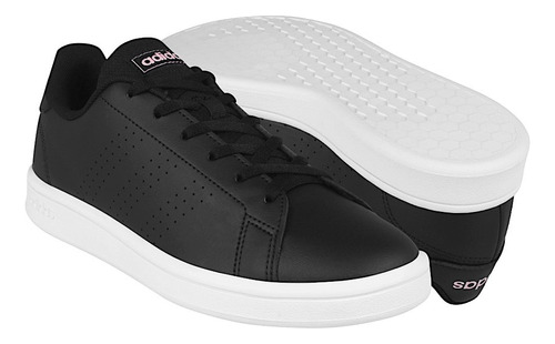 Tenis Dama adidas Advantage Gw7120 Simipiel Negro