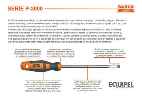 Imagen 3 de 8 de Kit Juego Destornilladores Bahco 5 Piezas Premium Ergonómico