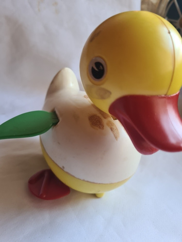 Brinquedo Antigo Patinho Geyper Made Spain Pato Raro 14x15c (Usado)