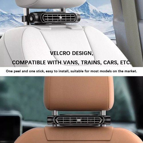 Miniventilador Recargable Para Asiento De Coche