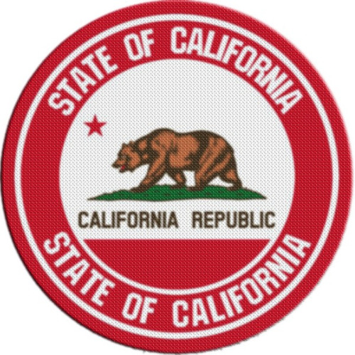 Parche Escudo Circular Estados Unidos California