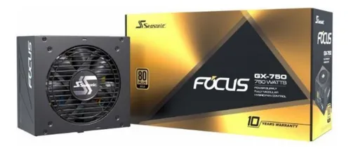 Fuente Seasonic Focus Gm-750 80 Plus Gold Usada 750w Usado (Usado)