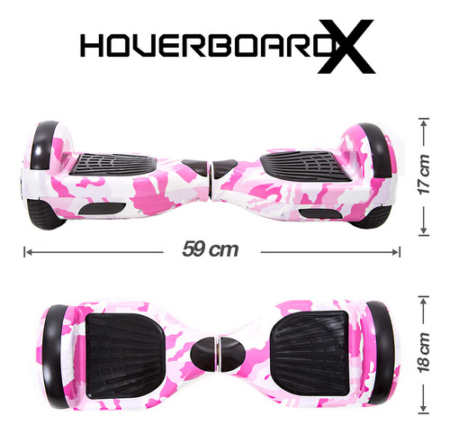 Hoverboard Barato Feminino Rosa Camuflado 6,5 Polegadas