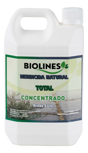 Herbicida Total Natural Concentrado Líquido 1lt