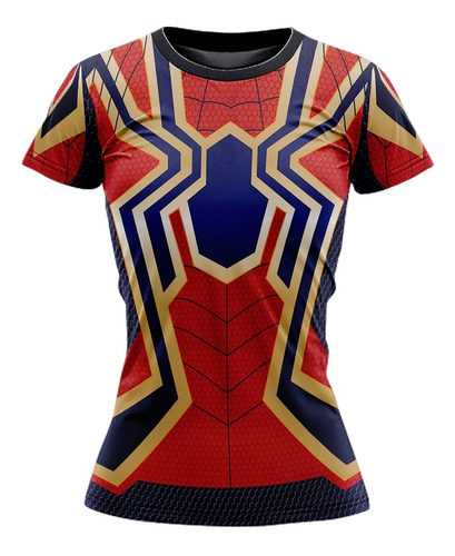 Playera Sublimada Ironspider Película Corte Dama