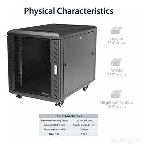 Gabinete Para Computadora Startech Rk1236bkf 19'' -negro