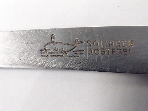 Imagen 3 de 6 de Cuchillo Antiguo Con Hoja Rostfrei