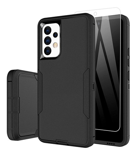 Funda Samsung Galaxy A53 5g Vidrio Templado De Regalo Negro