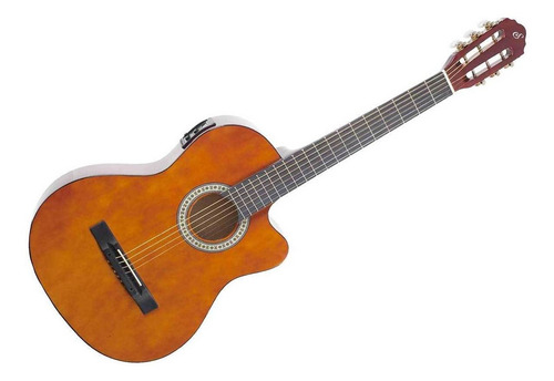 Violão eletroacústica Giannini Start SF-14 CEQ para destros natural verniz brilhante