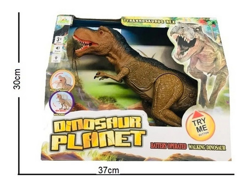 Dinosaurio Juguete T Rex Mighty Megasaur Grande Luz Y Sonido T Rex Marrón