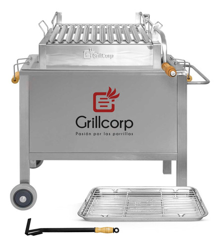 Caja China Venecia Jr. Inox + Parrilla/accesorios- Grillcorp