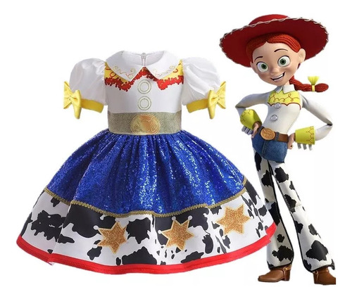 2024-vestido De Cosplay De Toy Story Jessie Para Niña