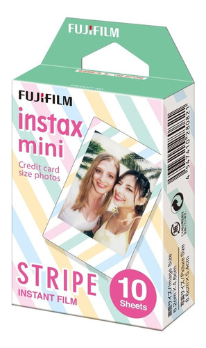 Rollo Fujifilm Instax Mini Stripe Rayures Cuotas Entrega