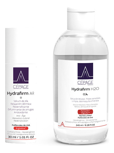 Combo Cepage Hydrafirm Ar X 30ml + Hydrafirm H20 X 250ml