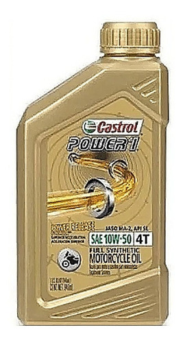 Aceite Moto 10w50 1l Sintetico 6000km Castrol