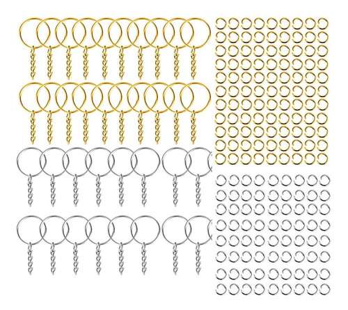 200 Uds. Llaveros Divididos Anillos De Salto Llavero Anillos