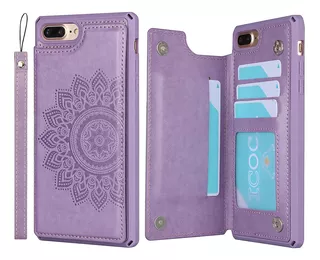 [bloqueio De Rfid] Capa Datura Flowers Para iPhone 7 Plus/8