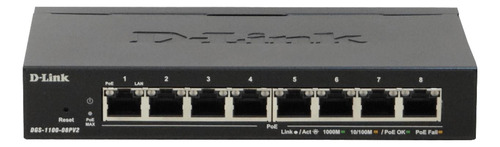 Switch Poe 8 Puertos 1000 Mbps D-link Smart, 48v Clickbox