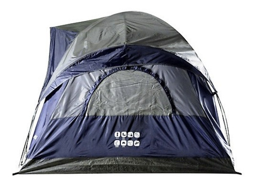 Carpa Escape Outdoor Cadillac P/ 6 Personas C/ Sobretecho Rojo