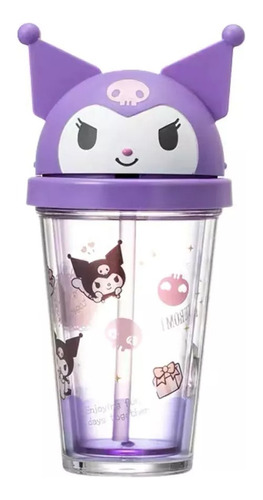 Vaso Tapa Y Popote Hello Kitty & Friends 320ml Sanrio Miniso