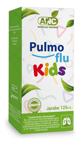 Pulmo Flu Kids (niños) Jarabe 125 Ml Anc. Agronewen Sabor Naranja