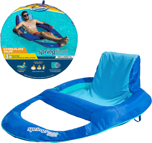 Swimways Spring Float Xl Silla Reclinable Para Piscina, Flot