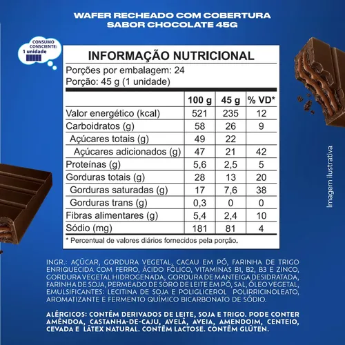 Chocolate Bis Xtra Black - Display com 24 unidades de 45g
