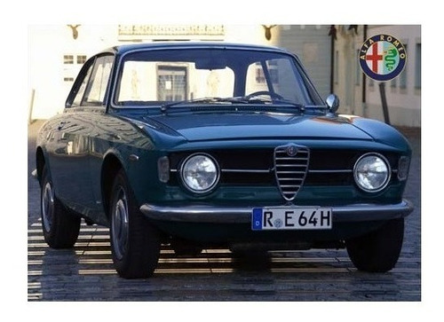 Quadro Vintage 20x30: Alfa Romeo Giulia - 1300 / 1971 # Novo