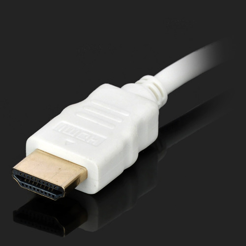 Cabo Adaptador Video 1080p Micro Hdmi, Hdmi Para Vga Branco