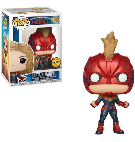 Boneco Pop Funko Capitã Marvel #425 Versão Chase
