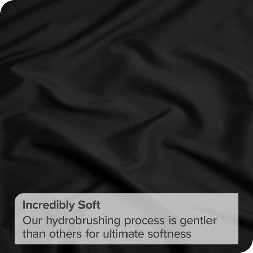Sabana Para Cama Queen De Microfibra Con Elastico Negro